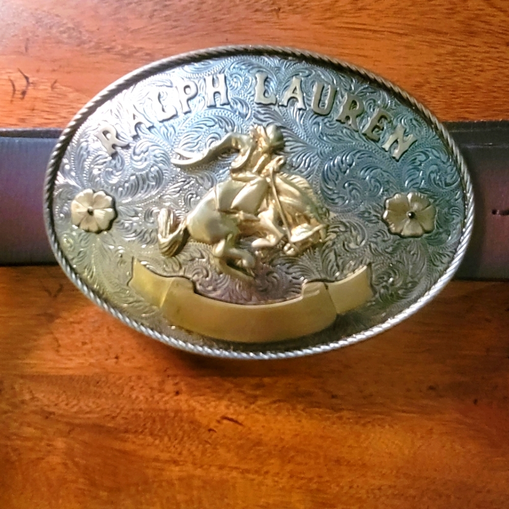 Ralph Lauren Purple Label Western Bronco Belt